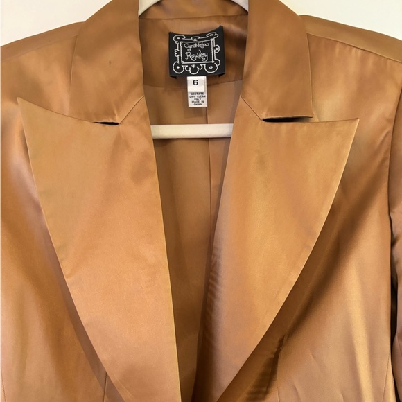 Cynthia Rowley Bronze Satin Blazer - Picture 5 of 5